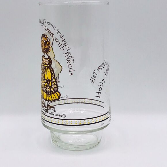 Holly Hobbie Glass Happy Talk Coca-Cola Vintage American Greetings 6” Limited Ed - Picture 4 of 4